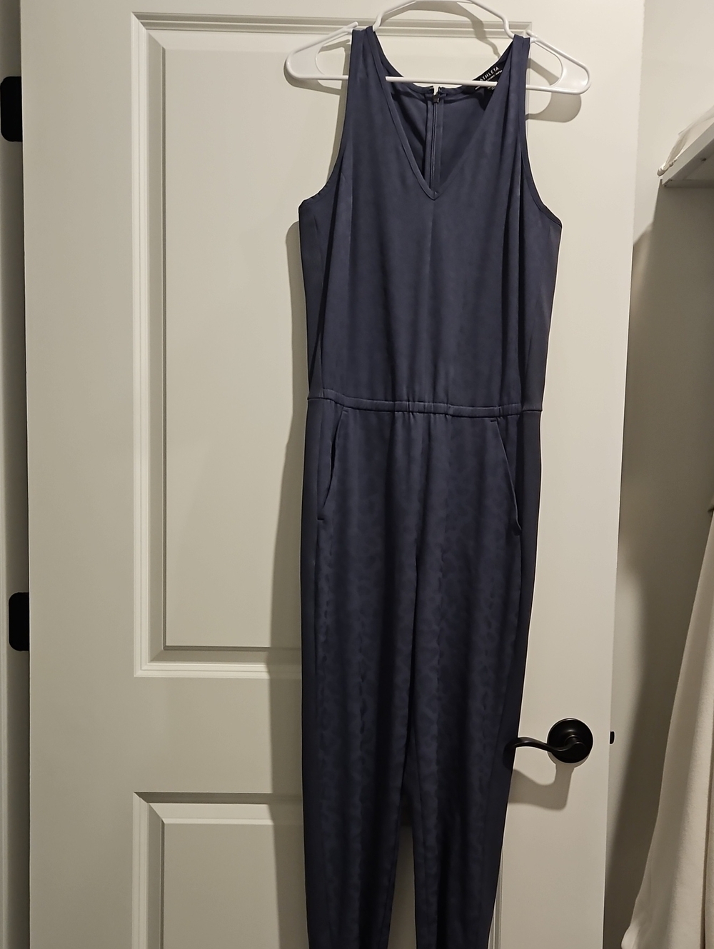 Athleta Slate Blue Sleeveless Jumpsuit.excellent Condition.worn 2x.too Small